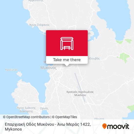 Επαρχιακή Οδός Μυκόνου - Άνω Μεράς 1422 map