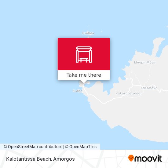 Kalotaritissa Beach map