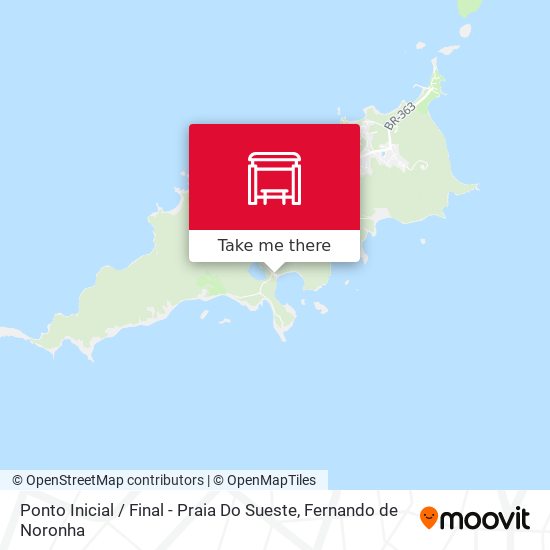 Mapa Ponto Inicial / Final - Praia Do Sueste