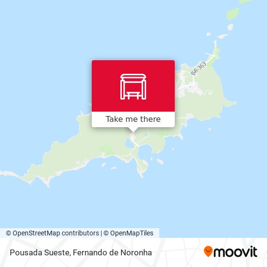 Mapa Pousada Sueste