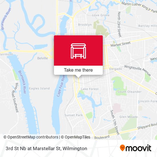 Mapa de 3rd St Nb at Marstellar St