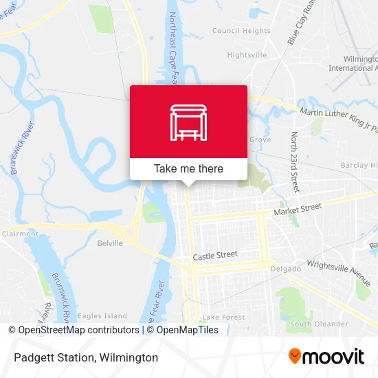 Padgett Station map