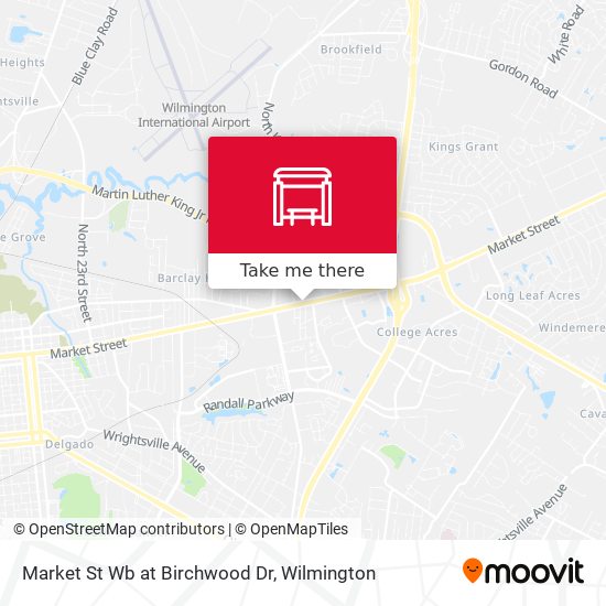 Mapa de Market St Wb at Birchwood Dr
