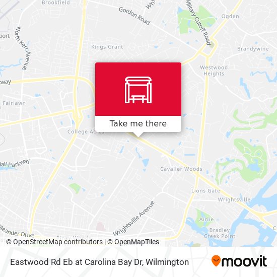 Eastwood Rd Eb at Carolina Bay Dr map