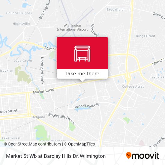Market St Wb at Barclay Hills Dr map