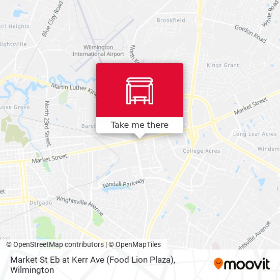 Market St Eb at Kerr Ave (Food Lion Plaza) map