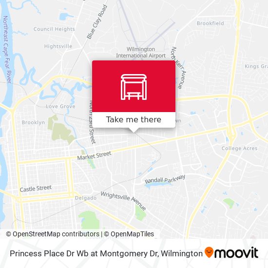 Mapa de Princess Place Dr Wb at Montgomery Dr