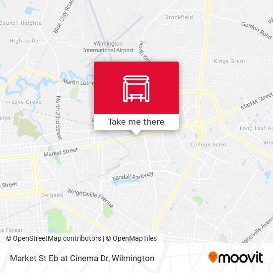 Market St Eb at Cinema Dr map