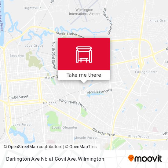 Darlington Ave Nb at Covil Ave map