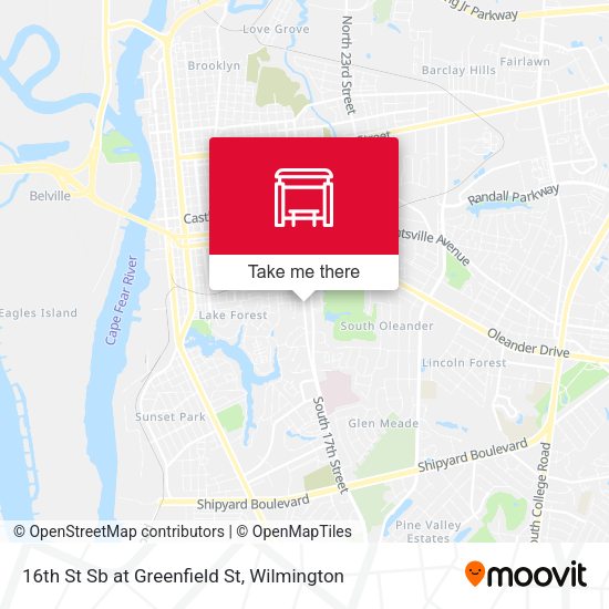 Mapa de 16th St Sb at Greenfield St