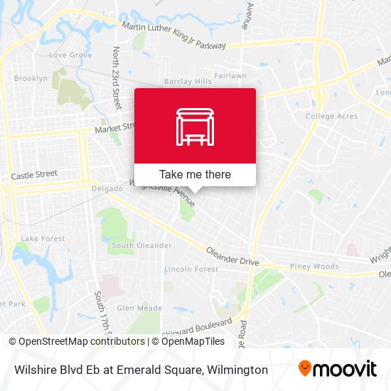 Wilshire Blvd Eb at Emerald Square map