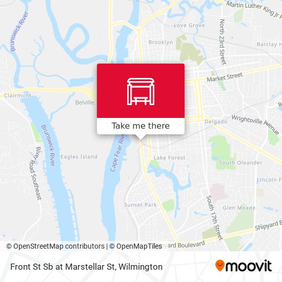 Front St Sb at Marstellar St map