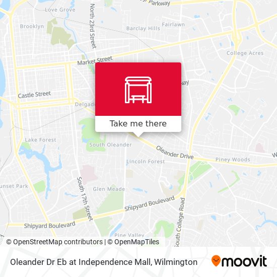 Oleander Dr Eb at Independence Mall map