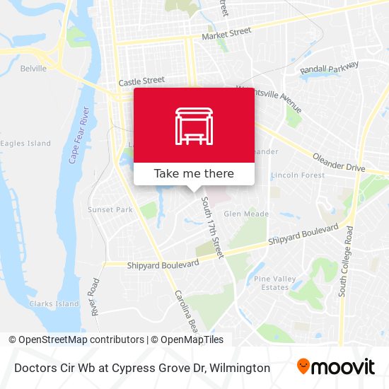 Doctors Cir Wb at Cypress Grove Dr map