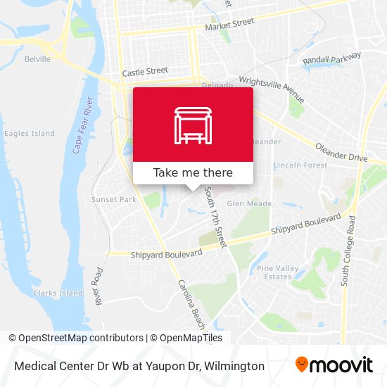 Medical Center Dr Wb at Yaupon Dr map