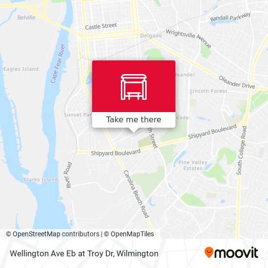 Mapa de Wellington Ave Eb at Troy Dr
