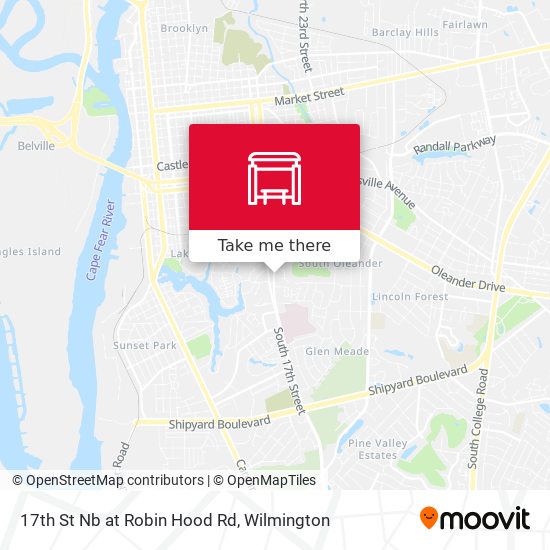 Mapa de 17th St Nb at Robin Hood Rd