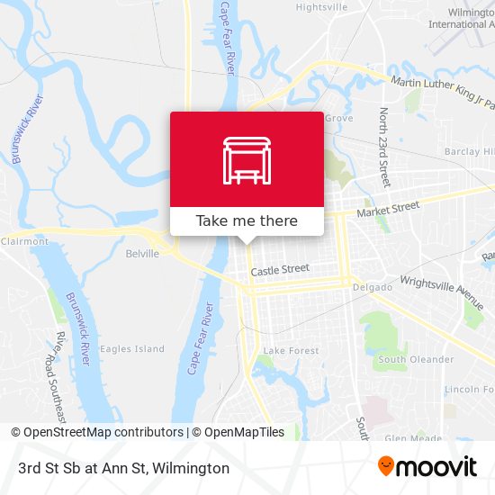 Mapa de 3rd St Sb at Ann St