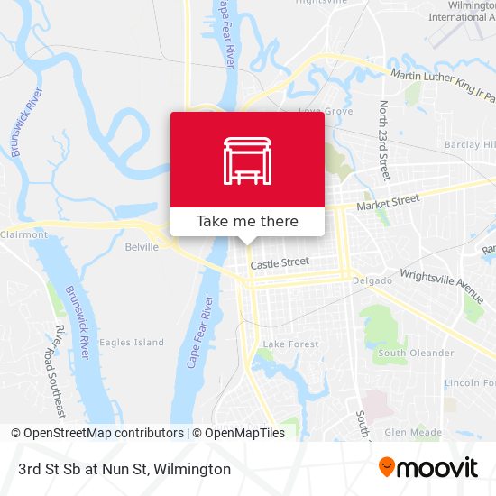 Mapa de 3rd St Sb at Nun St
