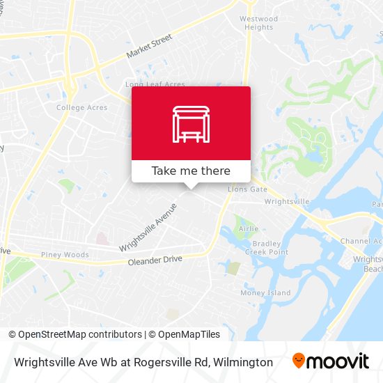 Wrightsville Ave Wb at Rogersville Rd map
