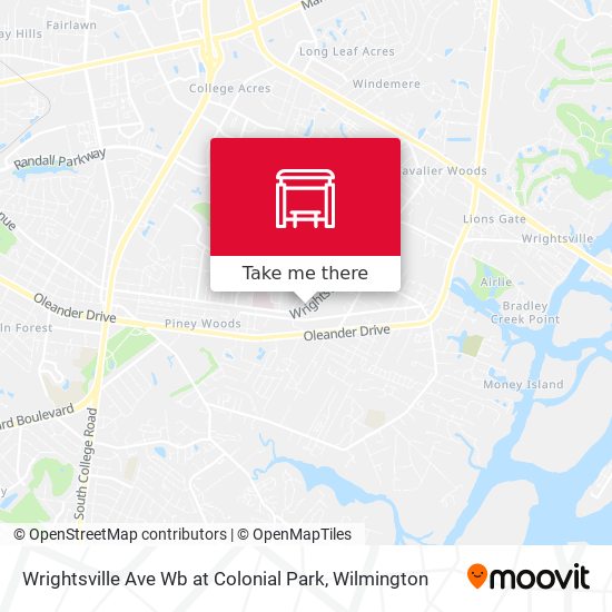 Wrightsville Ave Wb at Colonial Park map