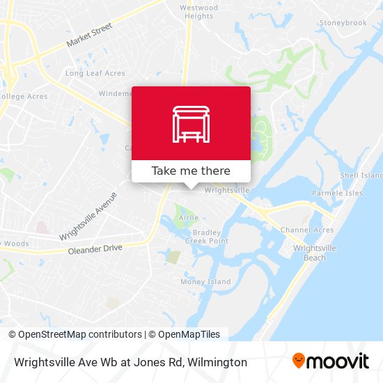 Wrightsville Ave Wb at Jones Rd map