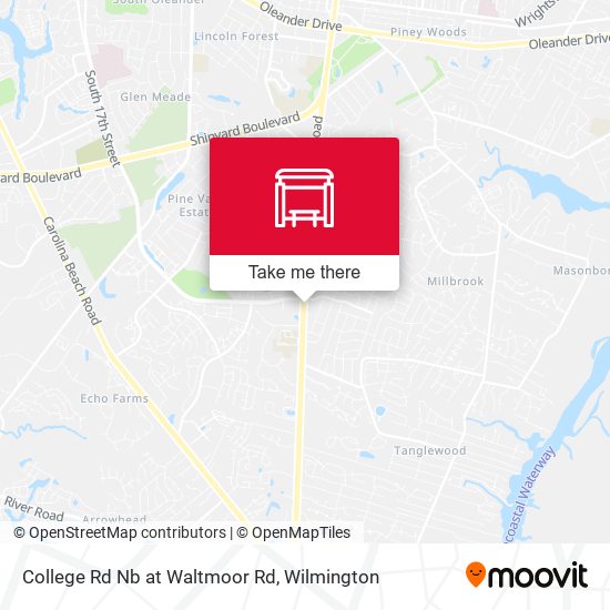 South College Nb at Waltmoor Rd map