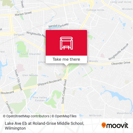 Lake Ave Eb at Roland-Grise Middle School map