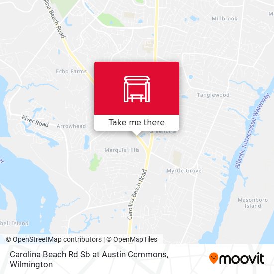 Carolina Beach Rd Sb at Austin Commons map