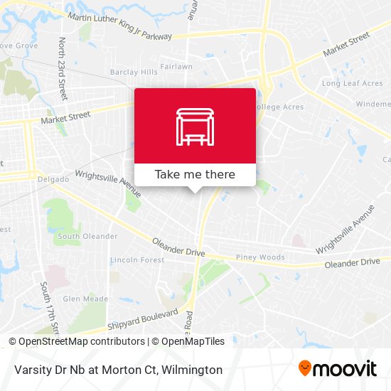 Varsity Dr Nb at Morton Ct map