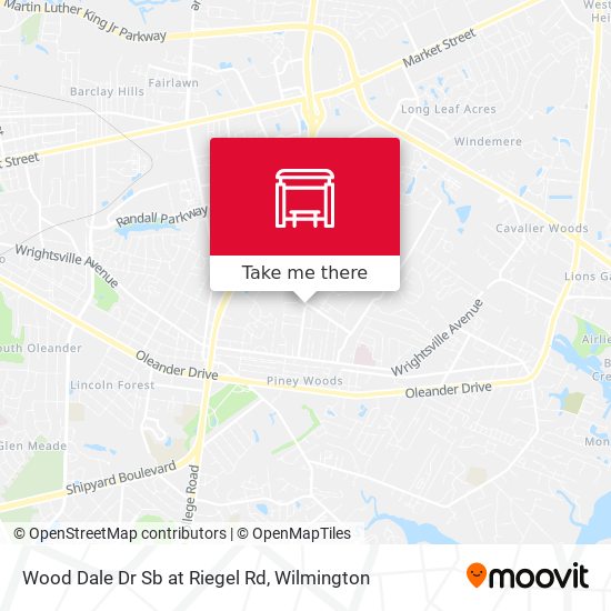 Wood Dale Dr Sb at Riegel Rd map