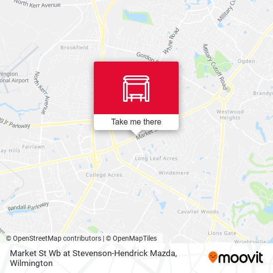 Market St Wb at Stevenson-Hendrick Mazda map