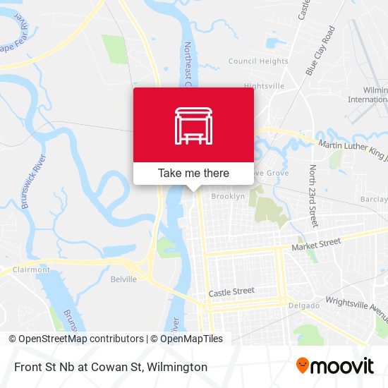 Mapa de Front St Nb at Cowan St