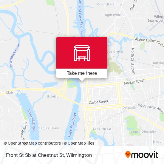 Mapa de Front St Sb at Chestnut St