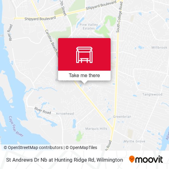 Mapa de St Andrews Dr Nb at Hunting Ridge Rd