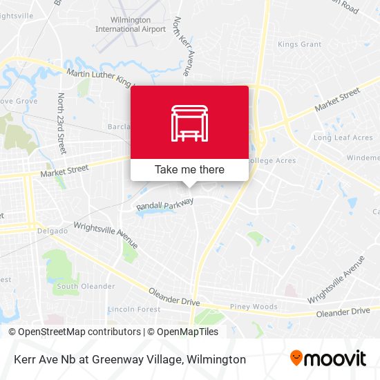 Kerr Ave Nb at Greenway Village map