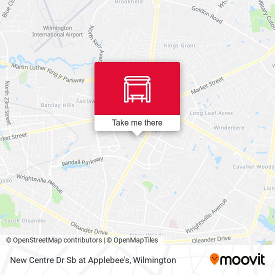 New Centre Dr Sb at Applebee's map