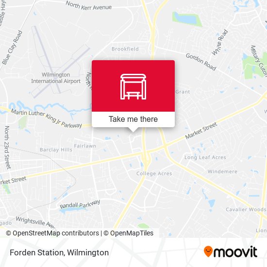 Forden Station map