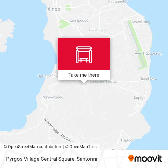 Pyrgos Village Central Square map