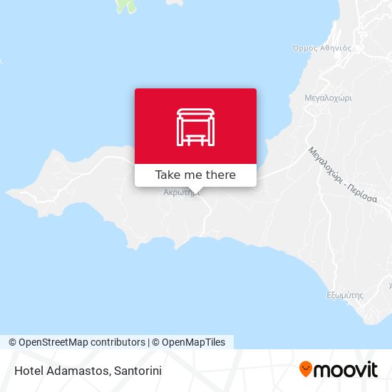 Hotel Adamastos map