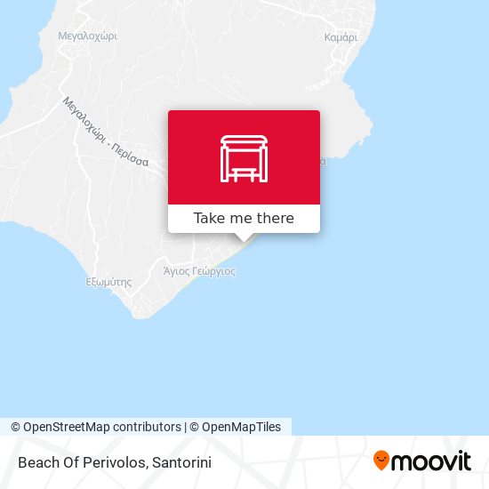 Beach Of Perivolos map