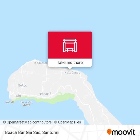 Beach Bar Gia Sas map