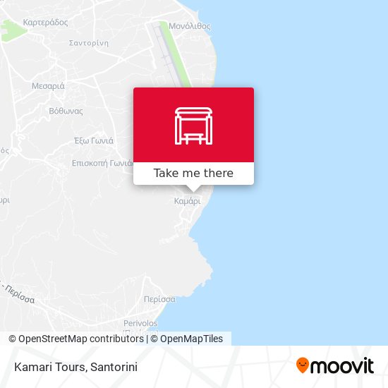 Kamari Tours map