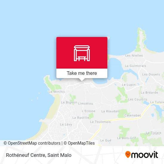 Rothéneuf Centre map