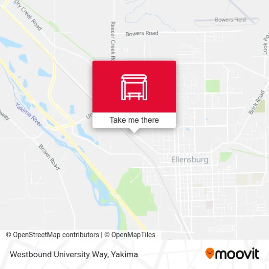 Westbound University Way map