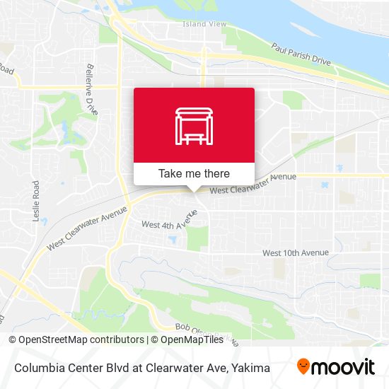 Columbia Center Blvd at Clearwater Ave map