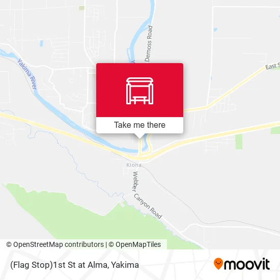 Mapa de (Flag Stop)1st St at Alma