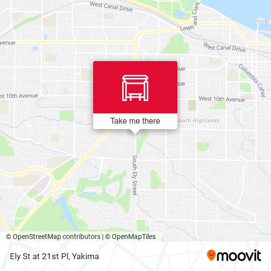 Mapa de Ely St at 21st Pl