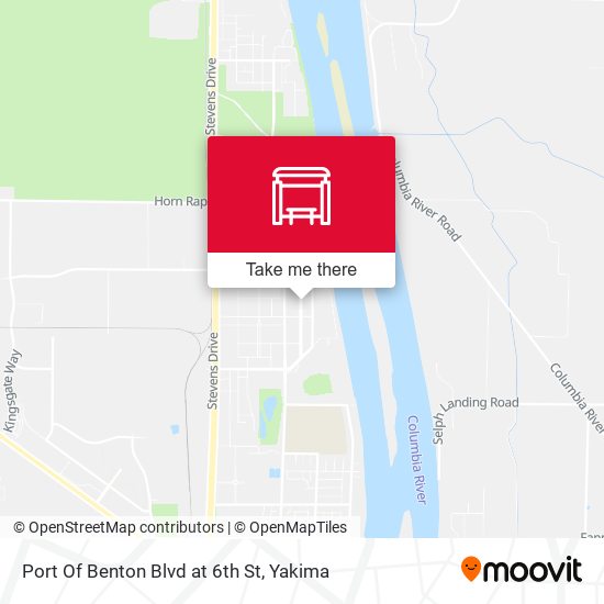 Port Of Benton Blvd at 6th St map
