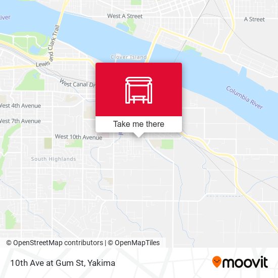 Mapa de 10th Ave at Gum St
